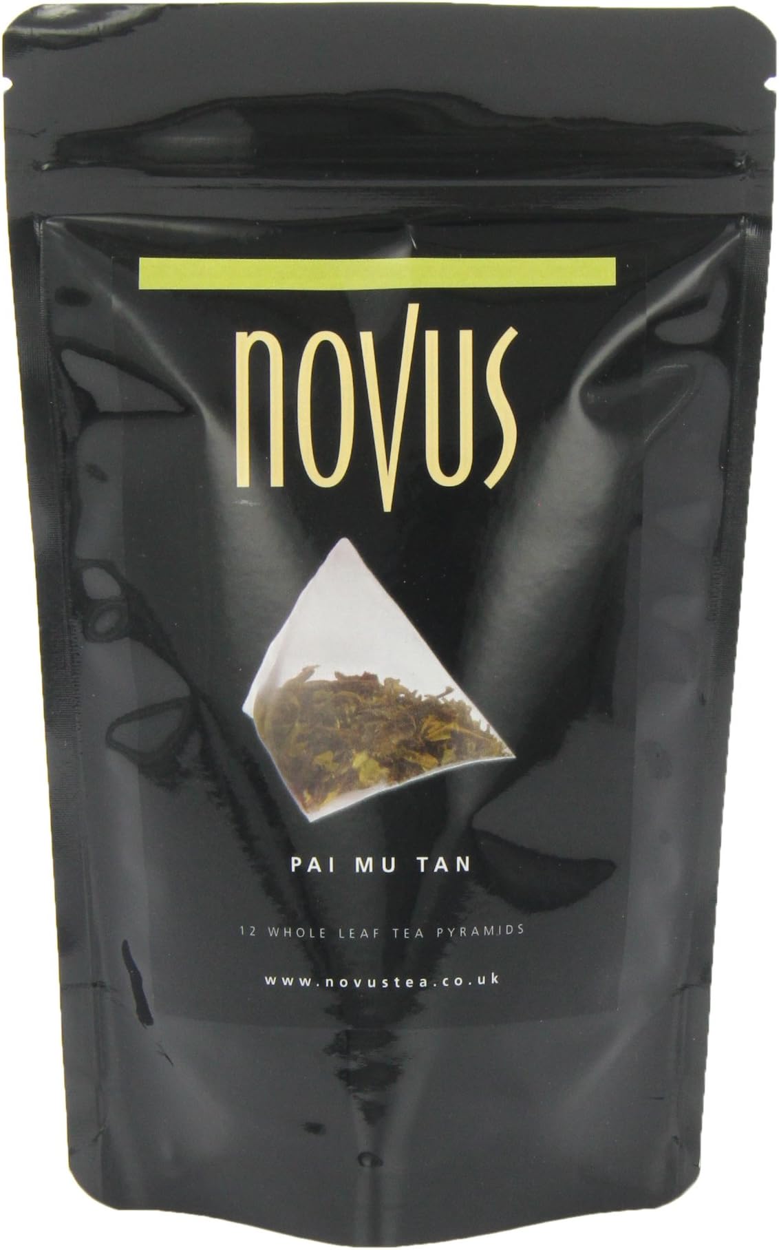Novus Pai Mu Tan White Tea Pyramids x 12 (Pack of 3, Total 36 Pyramids)