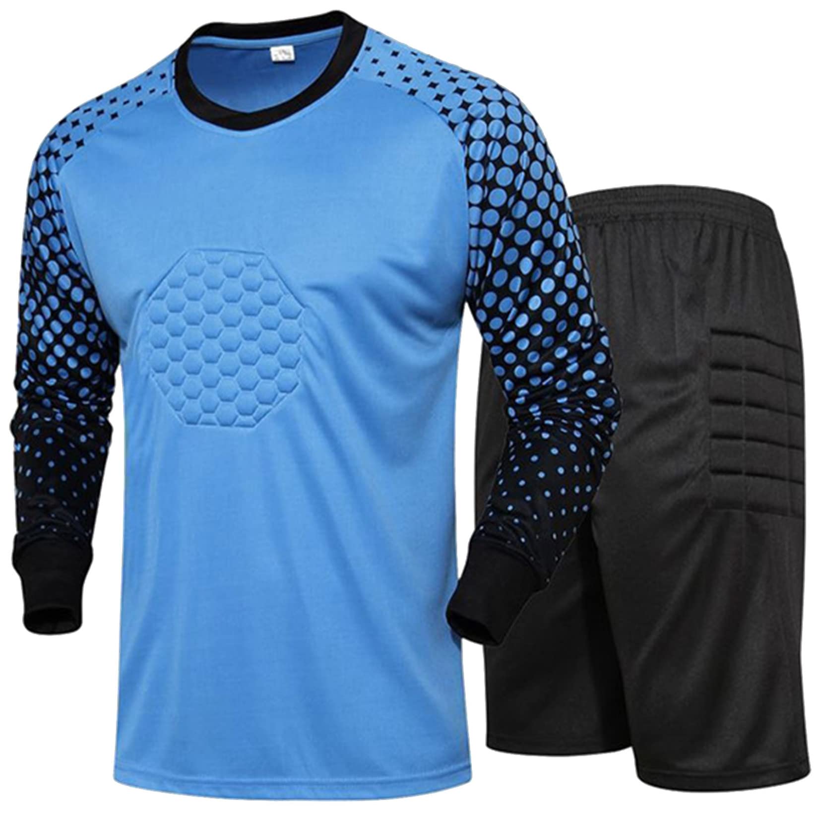 Maillot Gardien De Football + Short Rembourré - Tenue Entraînement Protection Goal