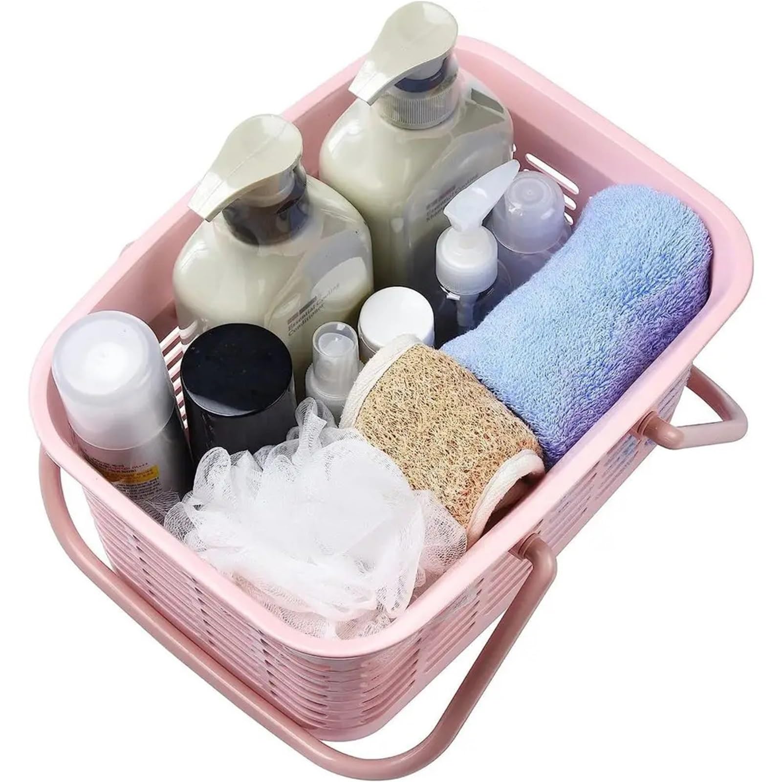 Cesta de ducha portátil con asa, organizador for dormitorio, baño Para Ducha