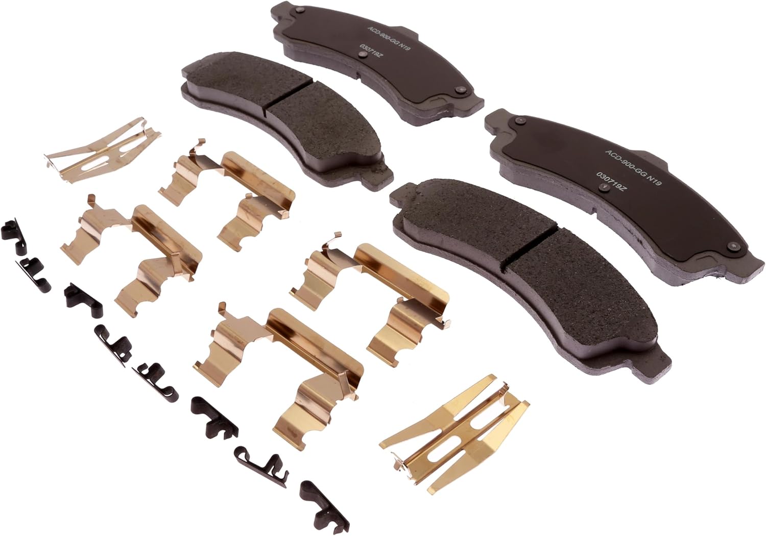 ACDelco Silver 14D882CHF1 (19387643) Ceramic Front Disc Brake Pad Set with Clips