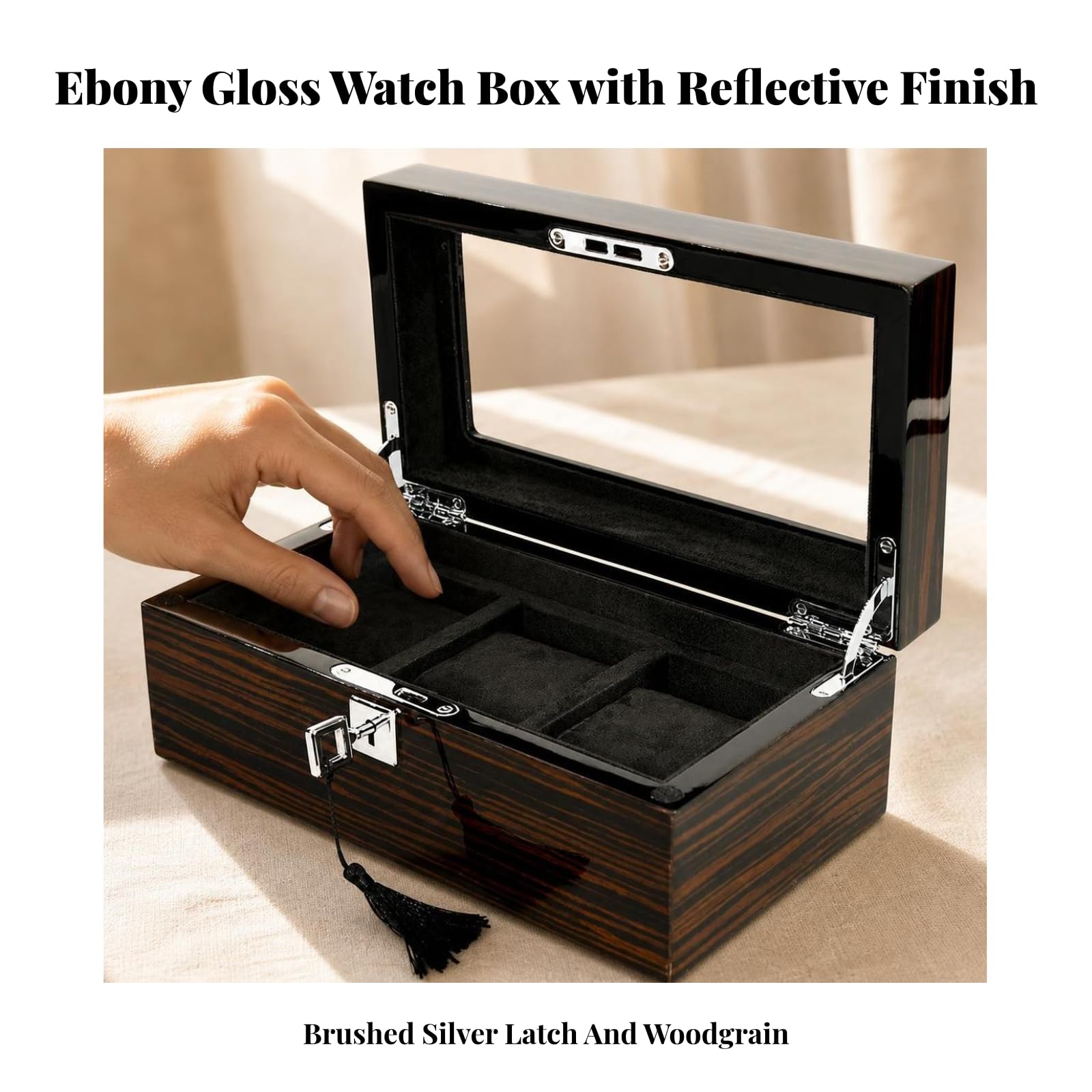 Espositore per Orologi Morbido, 3-Slot