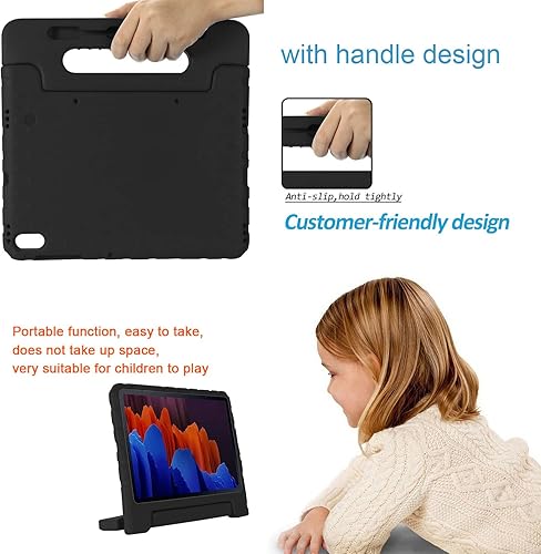 Miniatura 7 de UUcovers Funda para niños para Samsung Galaxy Tab S7 FE 5G 2021Tab S8 Plus 2022Tab S7 Plus 2020 12.4 pulgadas con soporte para bolígrafo S, soporte