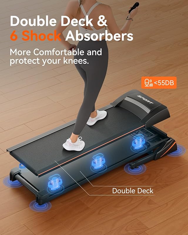 RENESTAR Treadmill for Home with 15% Auto Incline,Foldable Treadmill image 5