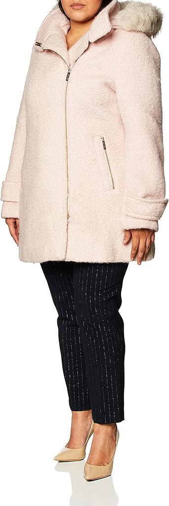 faux fur wool jacket