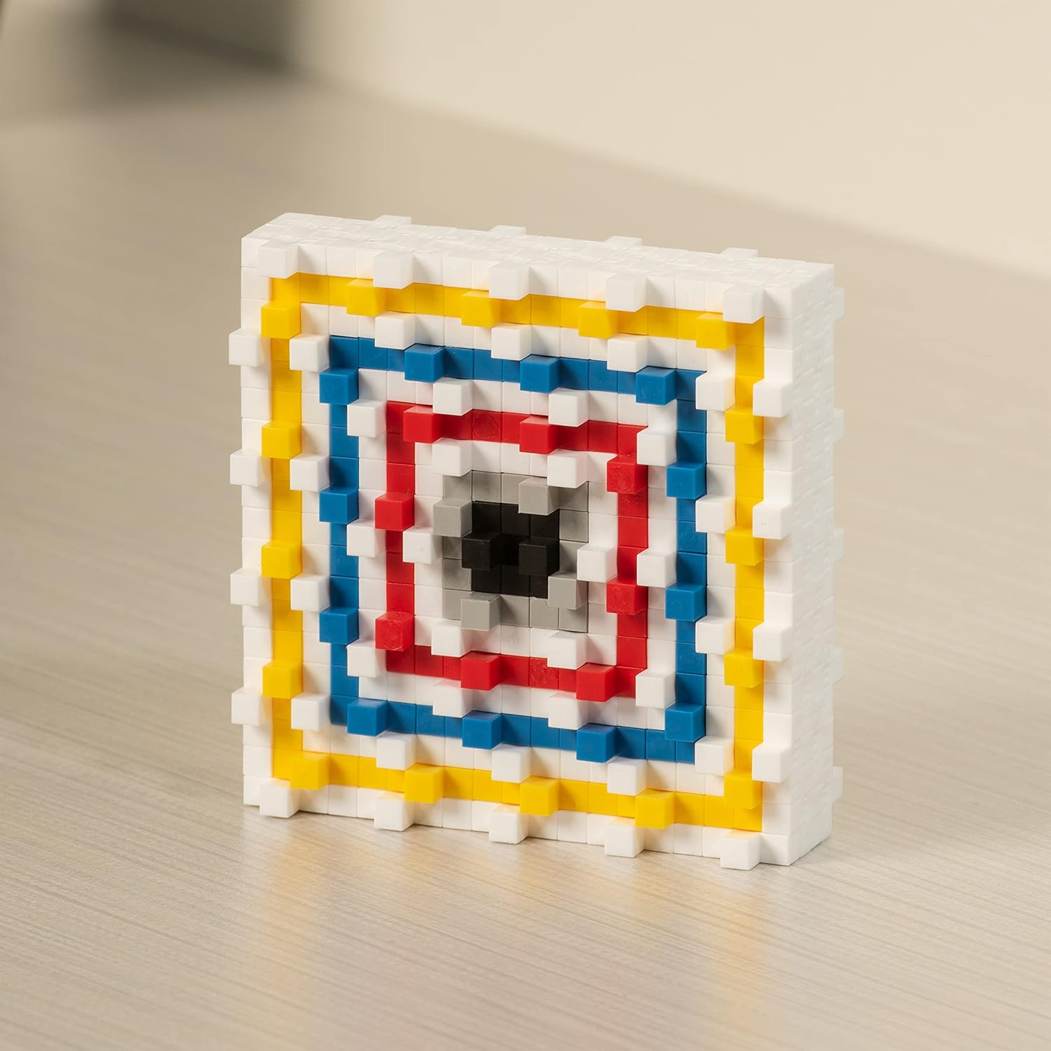 PLUS PLUS Inspired - Mondrian, Composition A - Art History Building Set, 3D Painting Kit & Craft Supplies for Kids, 350 Mini Interlocking Open Ended Pieces