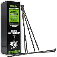 Vista 7 de VVelocity - Tornillos para madera de 5 pulgadas de largo para exteriores, puntas Torx T25 (talla #12), juego de tornillos de madera largos