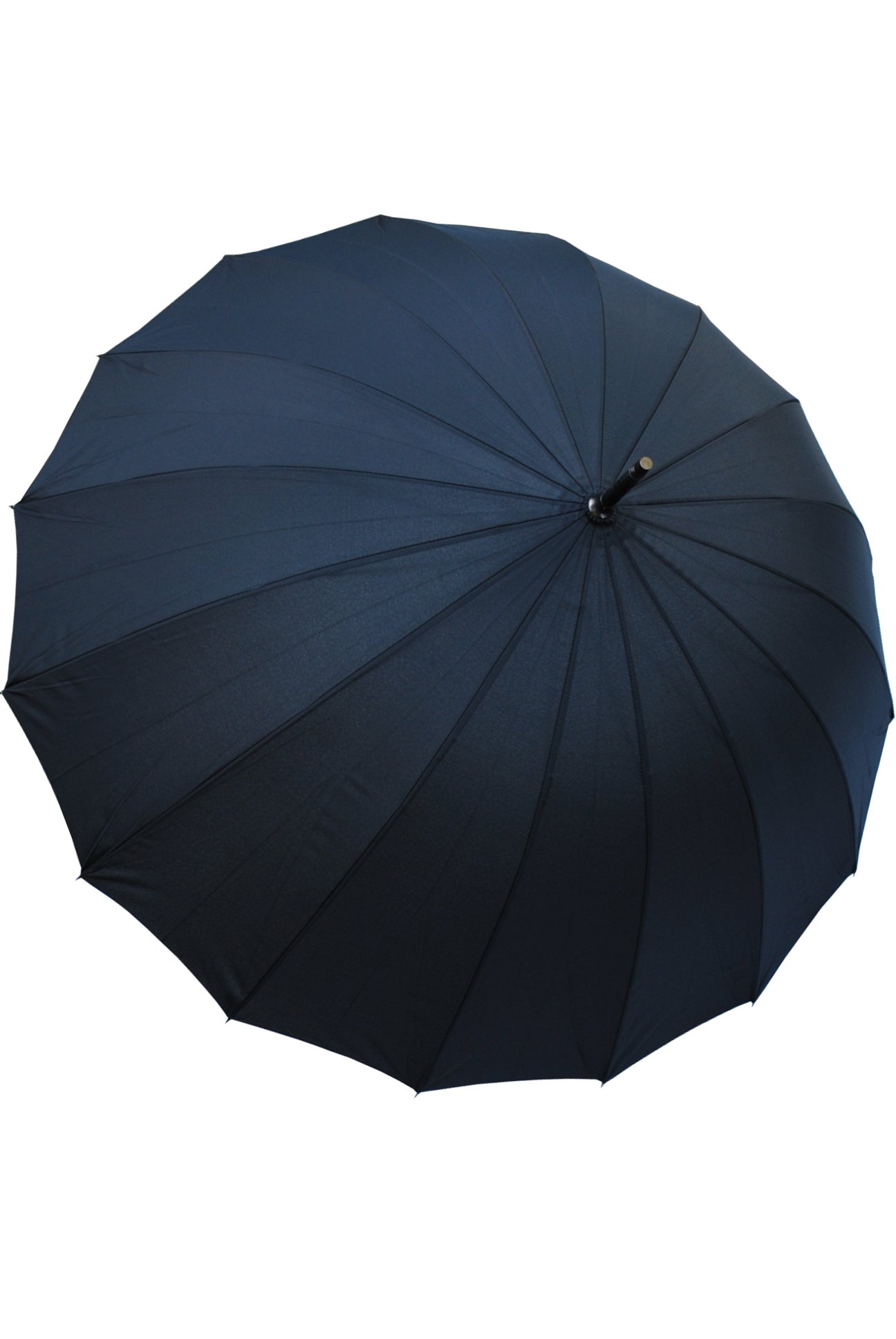 COLLAR AND CUFFS LONDON - 16 Rippen für Mehr Widerstandskraft - SEHR STARK - Dreifache Schicht Rahmen - Verstärkt mit Fiberglas - Automatik Stockschirm - Regenschirm - Windproof - Schwarz