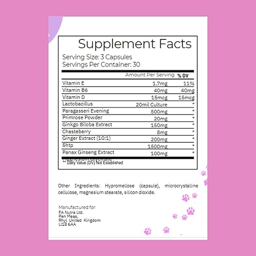 Miniatura 3 de Kittie Suplemento de apoyo para el síndrome premenstrual Alivio totalmente natural con EPO, probióticos, Chasteberry, magnesio, hierro y más