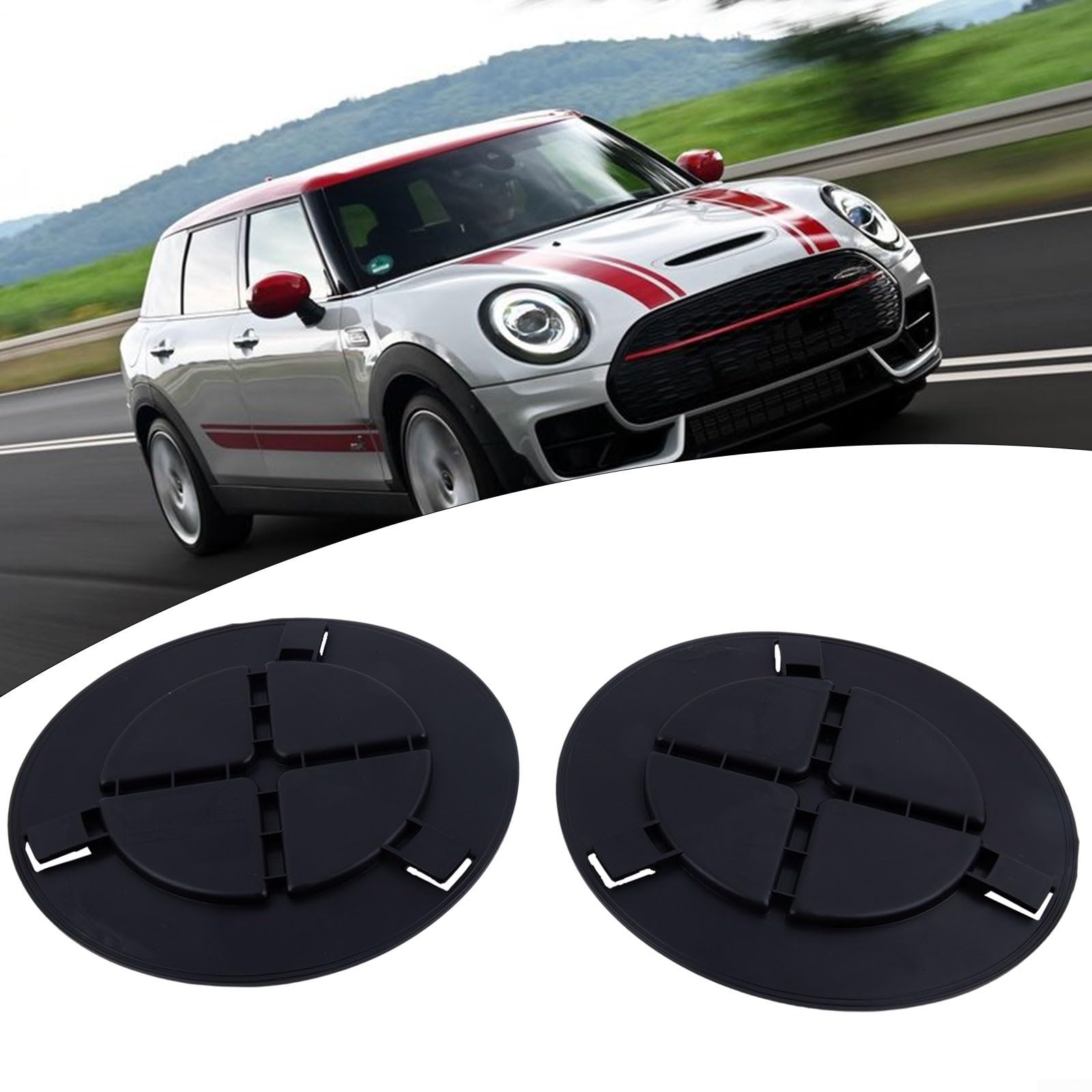 Confezione da 2 coperchi per passaruota, rivestimento interno, tappo di accesso 51719802413 per BMW Mini R60 R61 Countryman Paceman
