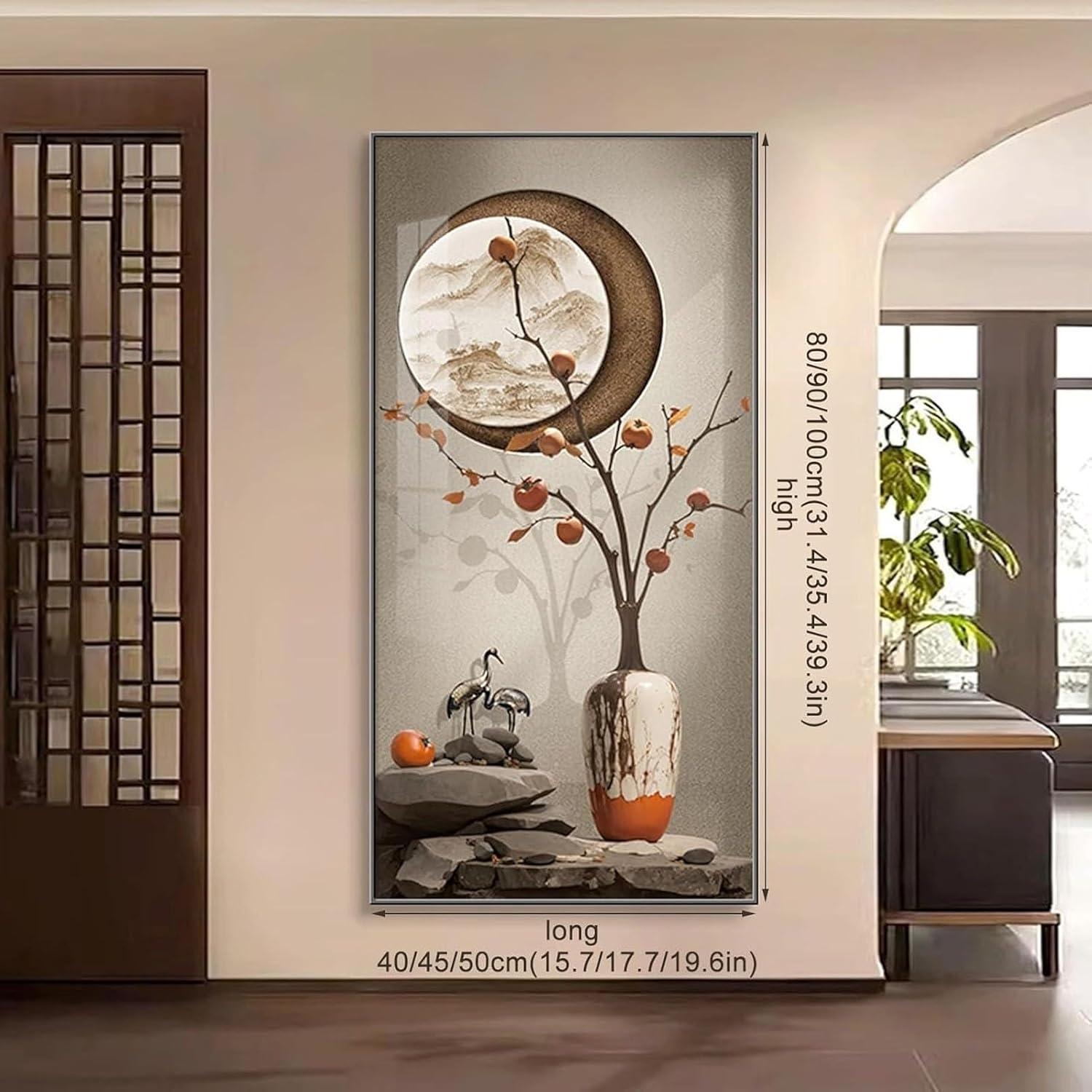 Electric Meter Box Decorative Painting Decorative Wall Mounted Electrical Panel Cover, Breaker Box Cover Hidden Circuit Breaker Panel Switch Decorative Painting(Color5,40x80cm/15.7x31.4in)