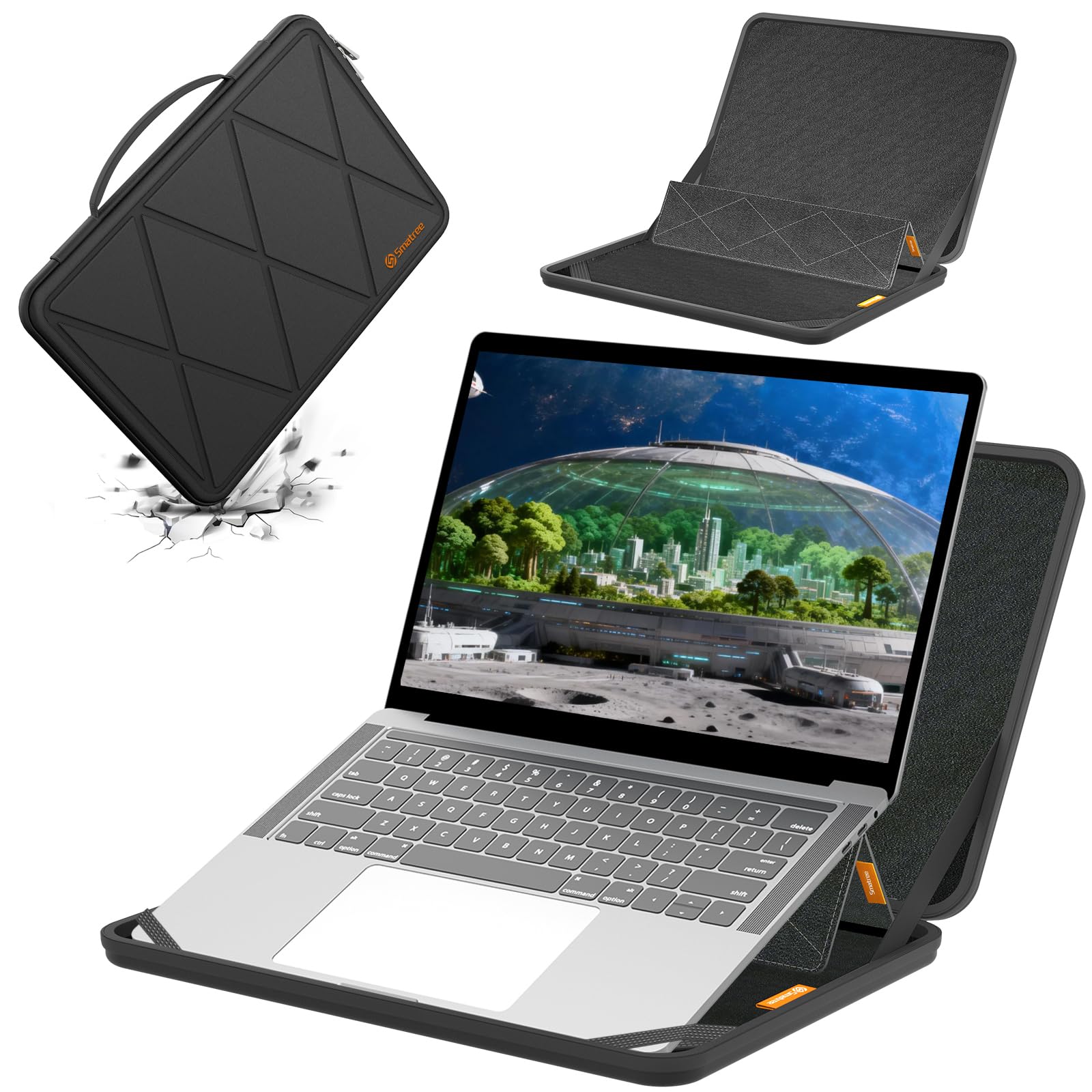 Smatree MS68 Protección rígida 14 Pulgadas Funda para portátil Compatible con HP OmniBook 3 Next Gen AI 14, HP Laptop 14t/14z/14, para DELL Pro Rugged 14/Latitude 5430 Rugged