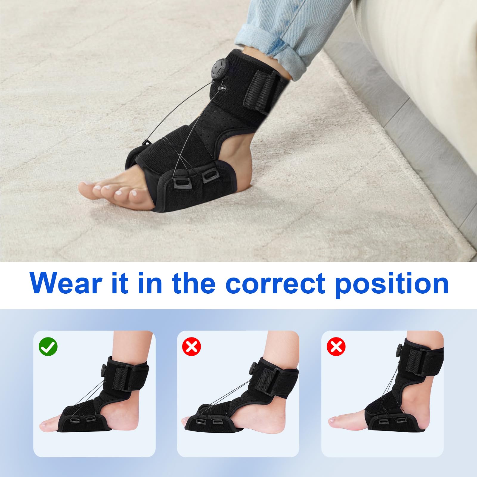 Drop Foot Brace,Lifting Up Foot Drop Brace For Walking,Relieve The Instability Of