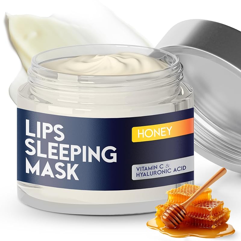 Máscara labial noturna Pharmlitalia com ácido hialurônico e colágeno, sabor Peach, 20 g