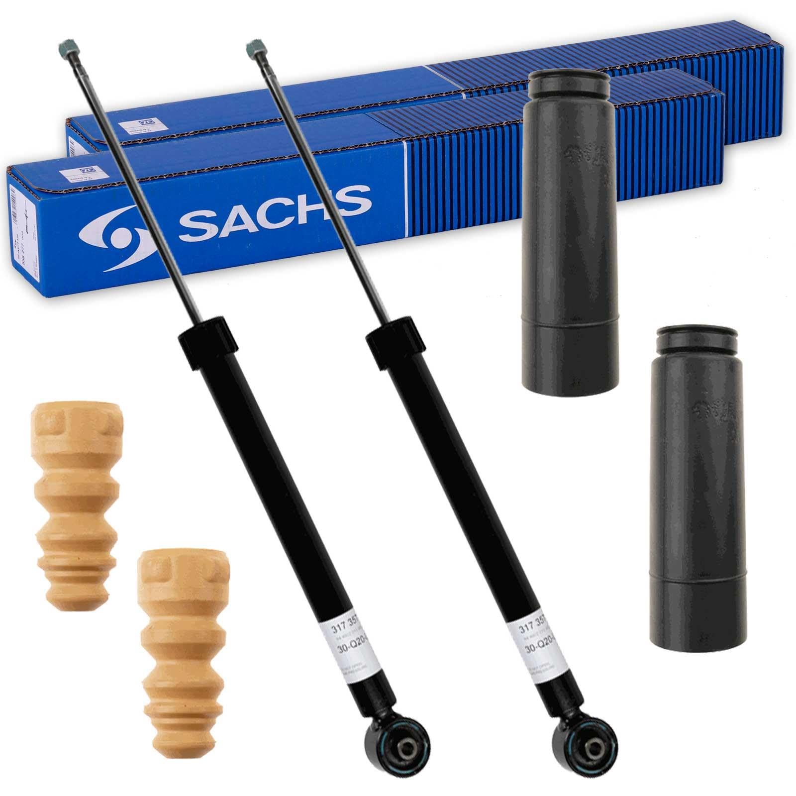 2x Sachs Stoßdämpfer + Protection Kit hinten | 2x 317 357+900140 für Polo 9N 6R1 6C1 Ab Bj 2001