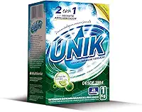 UNIK Detergente em Pó para Máquina de Lavar Louças, Brisa de Limão, 2 em 1 com Secante Abrilhantador, 1 Kg
