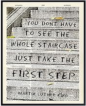 Martin Luther King, MLK, Motivational Quote Dictionary Art - 8x10 Photo Wall Decor - Inspirational Home or Office Decoration Poster, Picture - Unique Unframed Gift for African American, Black Pride