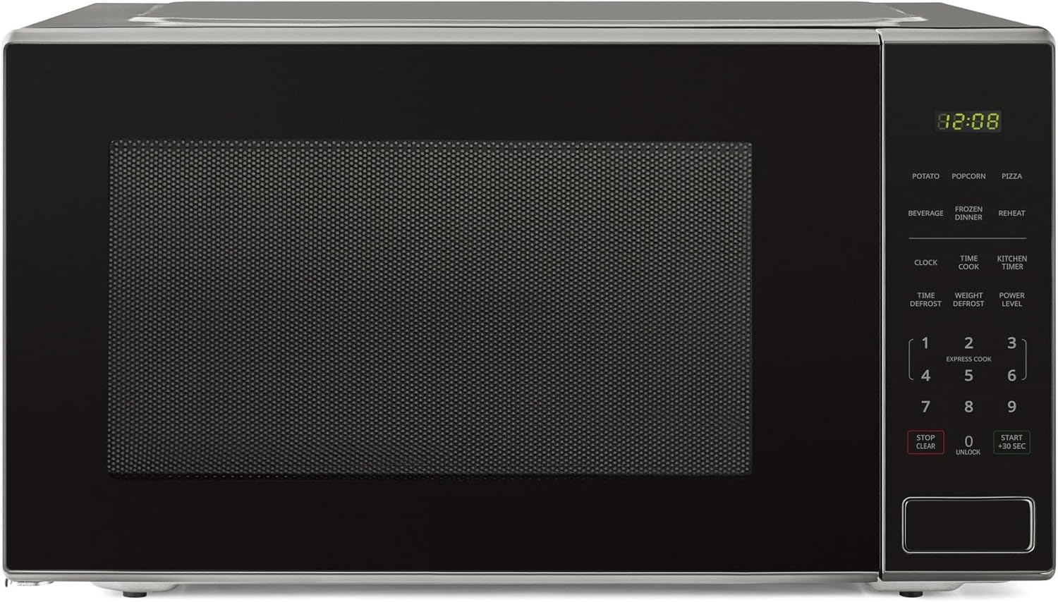 2.2 Cu Ft Countertop Microwave Oven, Black, New - 30-second One-touch Option For Quick And Convenient Cooking, Six Express-cook Buttons For Added Convenience