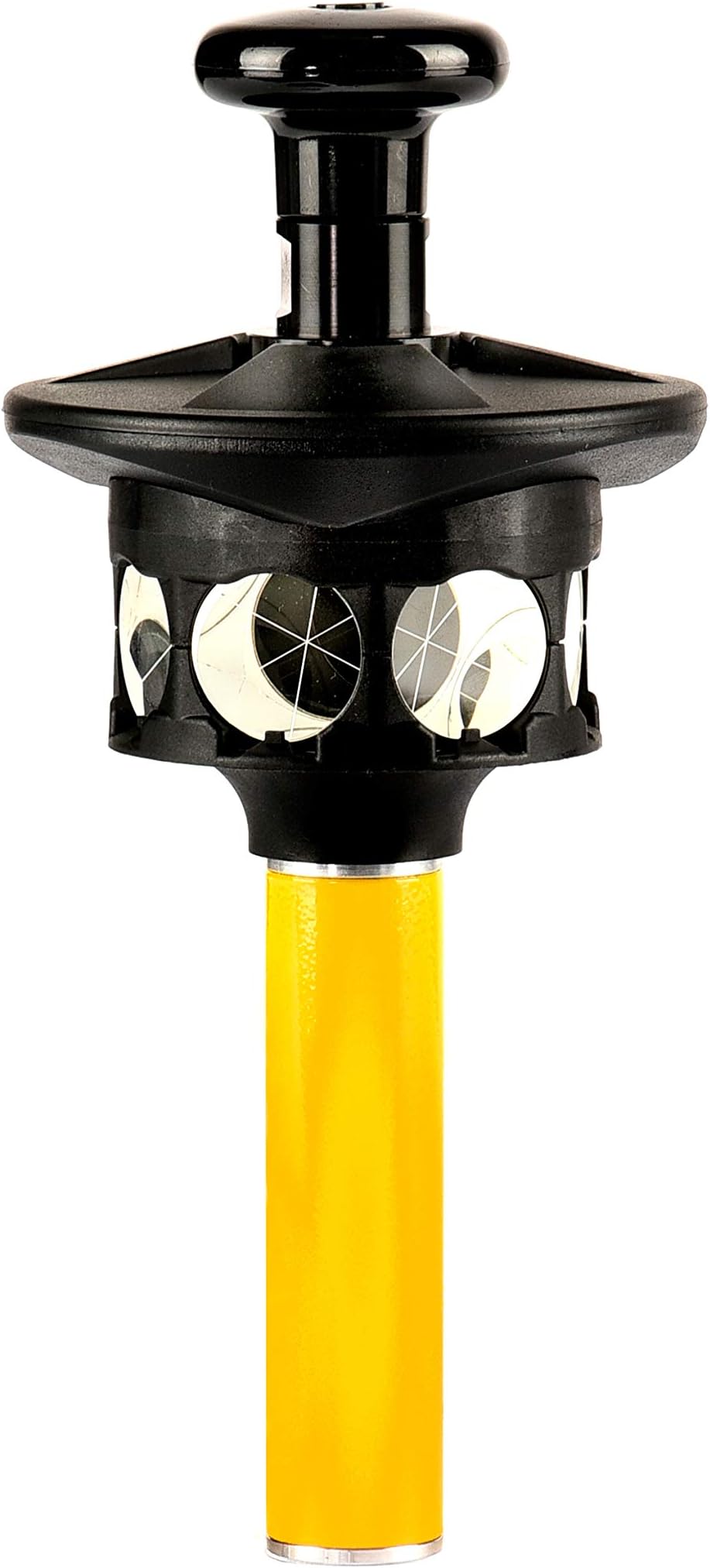 AdirPro 360-Degree Reflective Prism for Trimble Total Station with Height Adapter - Heavy Duty & Collapsible Reflecting Surveying Pole w/Extension - Construction & Survey Accessories