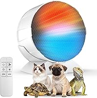 Runcasa 200W Reptile Space Heater Heat Mat - Adjustable Temp, Year-Round Heating/Cooling for Geckos, Snakes, Turtles, Frogs & More