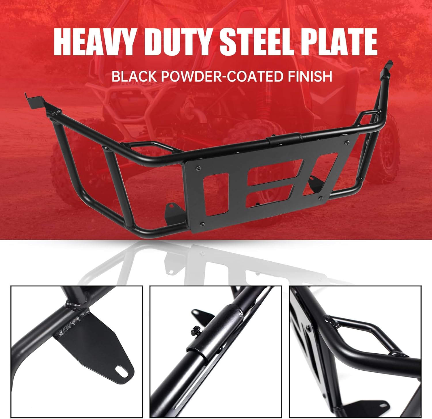 Bed Enclosure Tailgate Compatible with 2019+ Honda Talon 1000R/ 1000X, 2020+ Talon 1000X-4 Accessories Heavy Duty Steel Rear Cargo Bed Extender Tailgate Bed Enclosure Rack