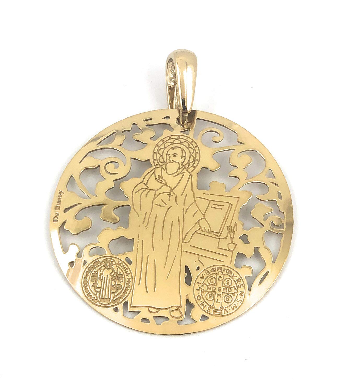 Médaille Saint Benoît cadeau idéal de baptême et communion 35mm