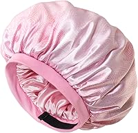 Vista 10 de CAPLORD Gorro de satén forrado para dormir, gorro de bambú para el cabello rizado natural para mujeres y hombres