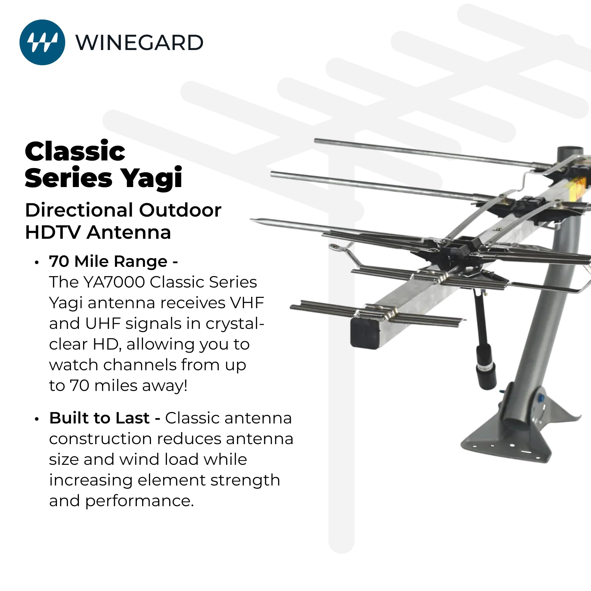 Amazon | Winegard クラシックシリーズ 八木 YA-7000 屋外テレビ