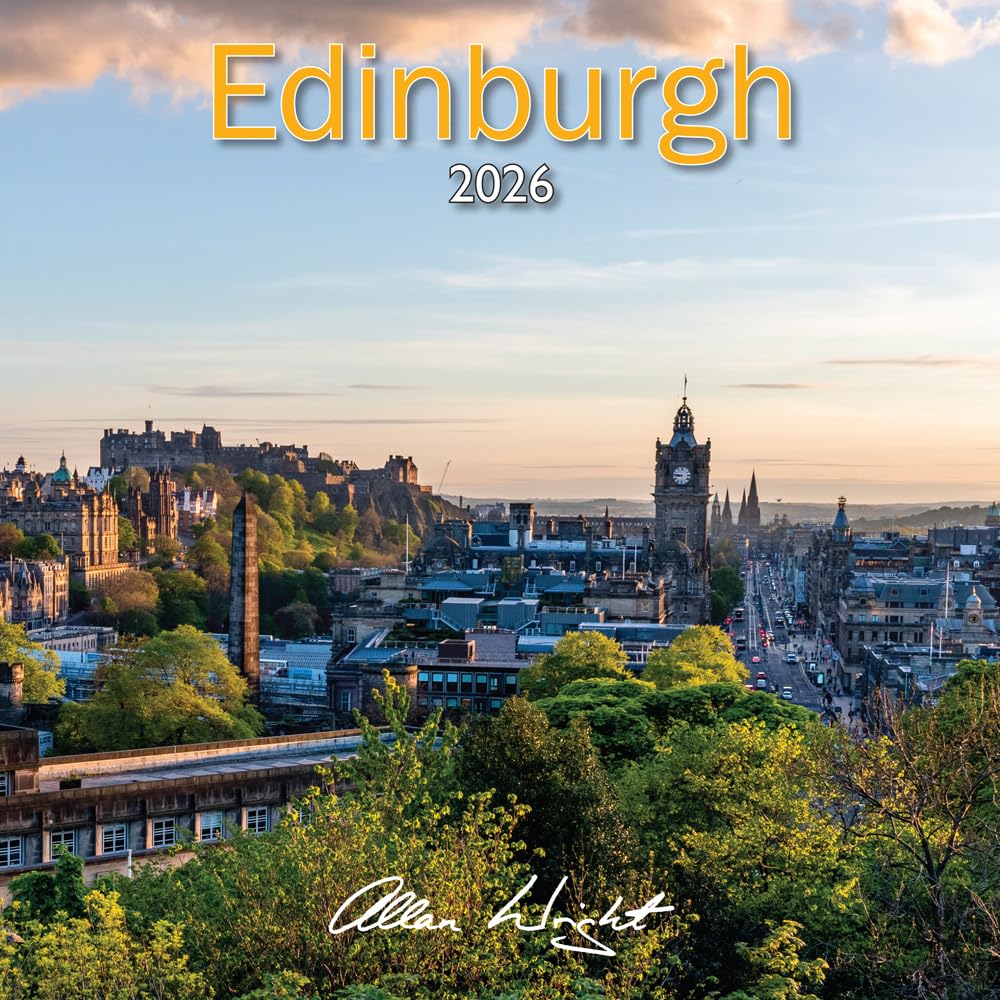 2026 Scotland Calendar: Edinburgh – Wall Calendar – Month to View – 12 Months