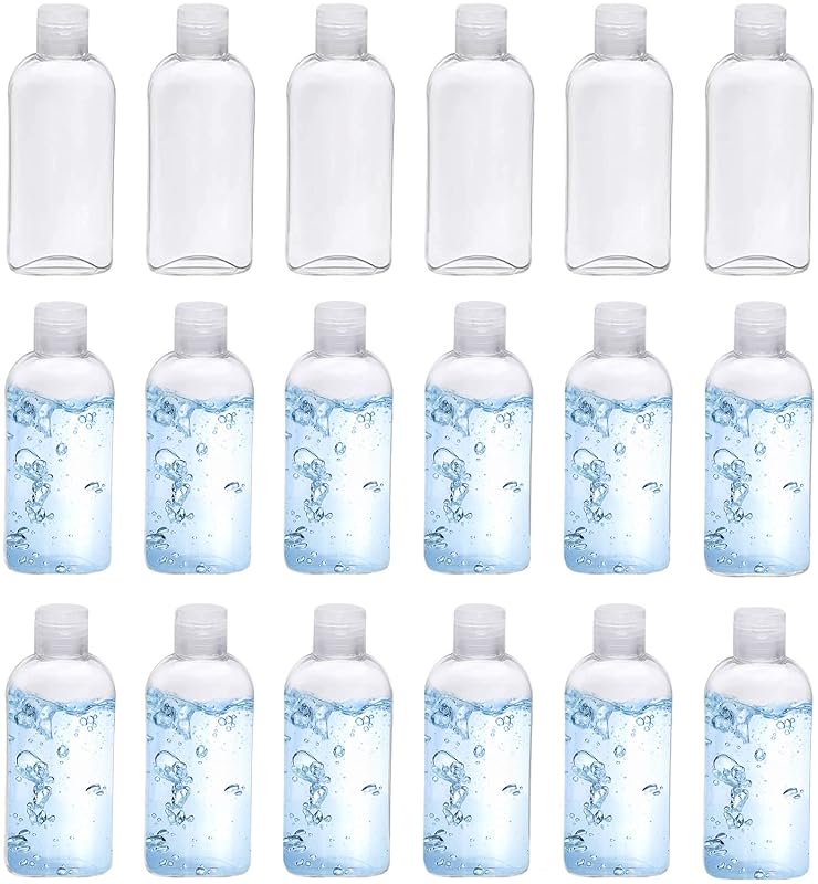 Kitchen GIMS Frascos Recarregáveis de Viagem com Tampa Flip, 100 mL, 18 unidades