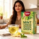 Celest Green Tea - Ginger, Mint & Lemon - 100 Bags | Green Tea Bags 100 Pcs gallery image