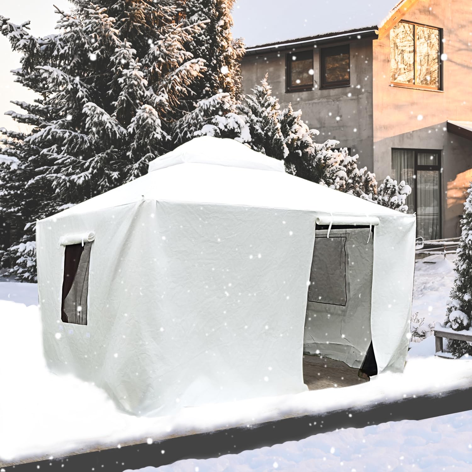 Amazon.com : Domi 8' x 8' Universal Winter Gazebo Cover, All