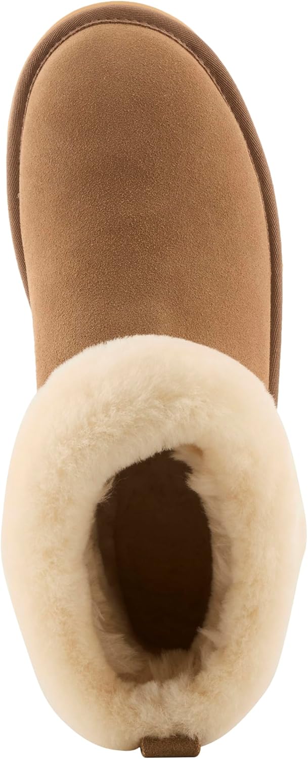 L'Artiste BRANDAI-CURLI Shearling Ankle Boot – Embossed Leather & Suede Slip-On with Whipstitch Detail BEIGE MULTI SUEDE EU 39 / US 8.5