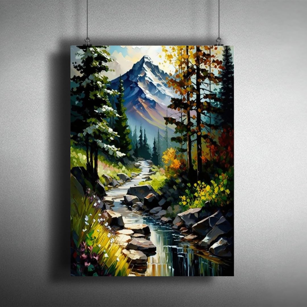 Mountain | Nature Posters for Wall | A3 and A4 sizes | 400 GSM Paper | Gloss Lamination | Premium Packaging (Medium-A4, Mountain 15)