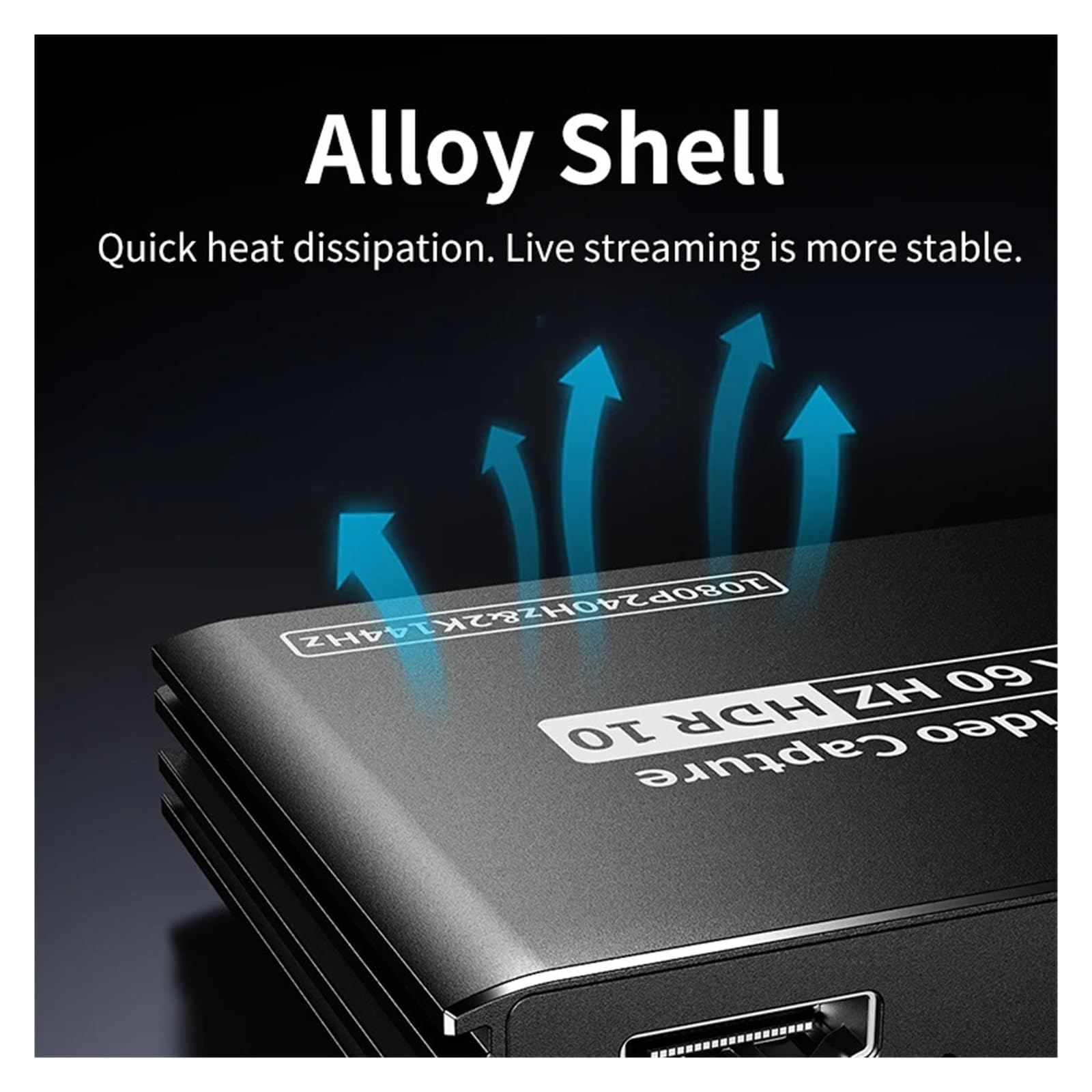 Scheda di acquisizione Video USB 3.2 4K60 Fps, Registrazione di Giochi 2K120 Fps, Live Streaming Grabber per Lo Streaming di Giochi e la Registrazione Multi-Sorgente(for PS5 Xbox Game)