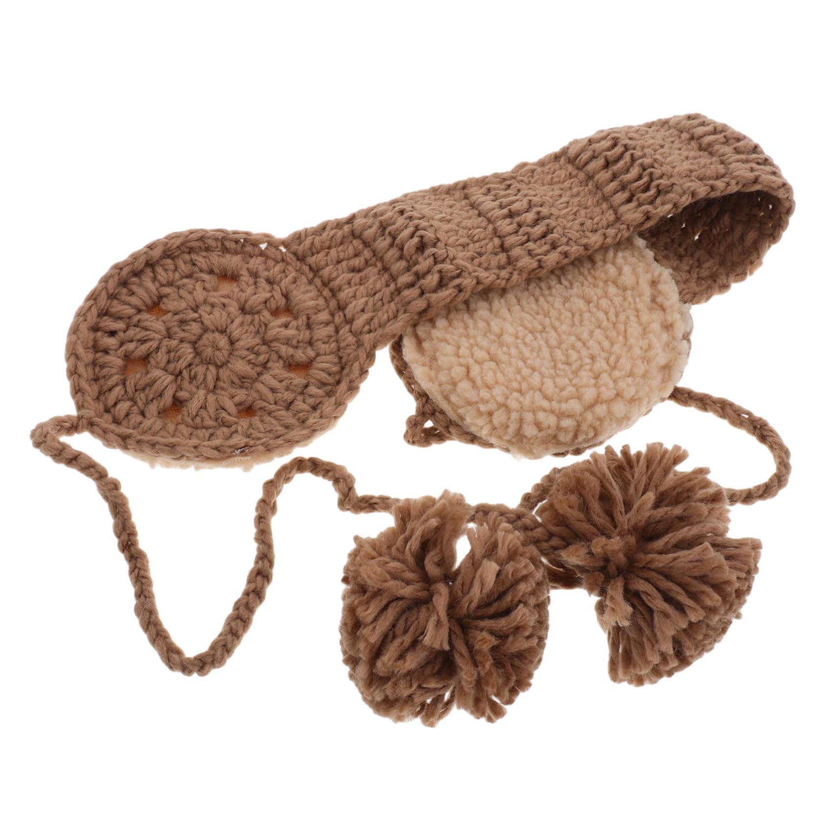GOOHOCHY Cozy Knitted Ear Muffs for Women Winter Warm Ear Covers Pompom Girls Earmuffs for Cold Outdoor Wear