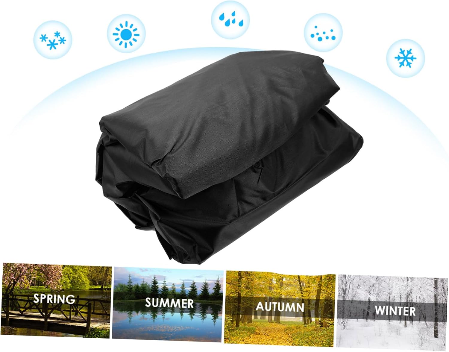 WOONEKY 190T Outdoor Bird Cage Cover for Parrots Washable Dustproof Shield Premium Rainshed for Animal Privacy and Comfort