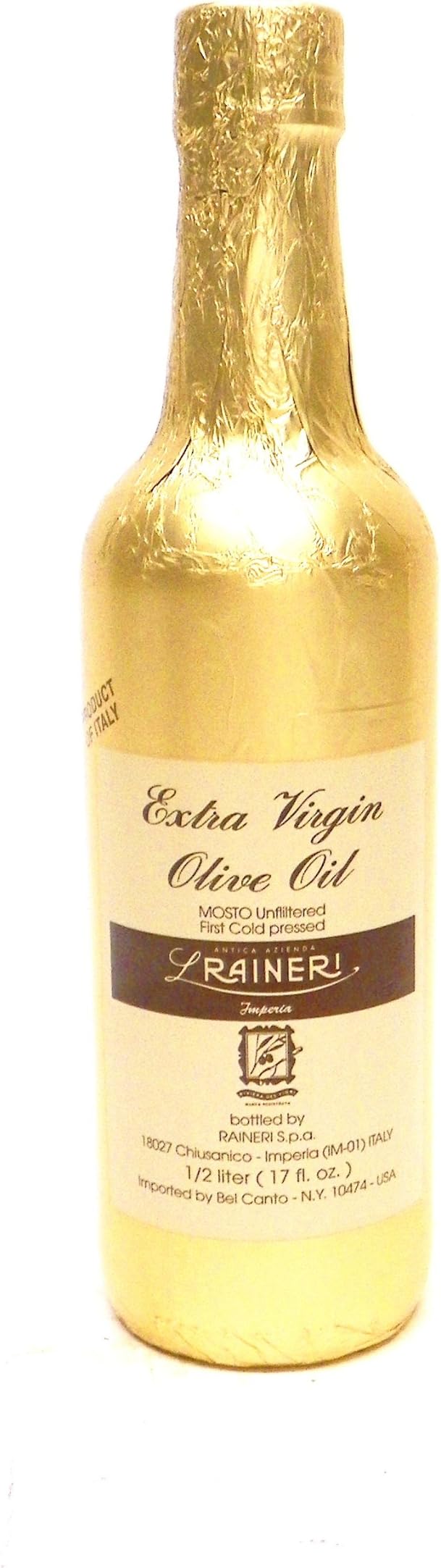 Ranieri Gold Extra Virgin Olive Oil , 16-Ounce Bottle (Pack of 2)