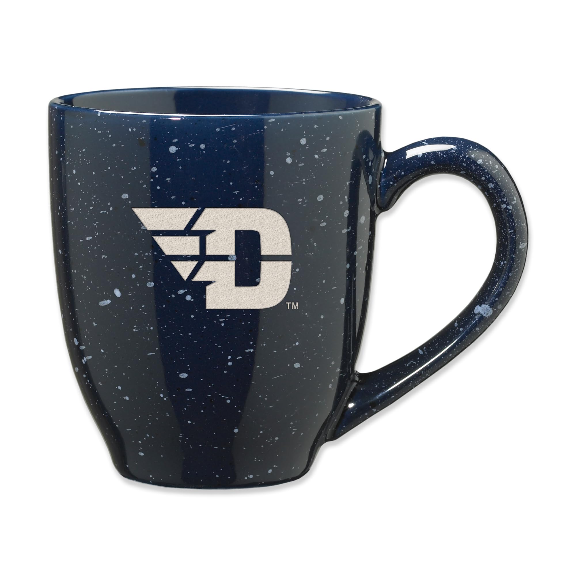 Tasse en céramique Dayton Flyers gravée au laser au fini moucheté élégant