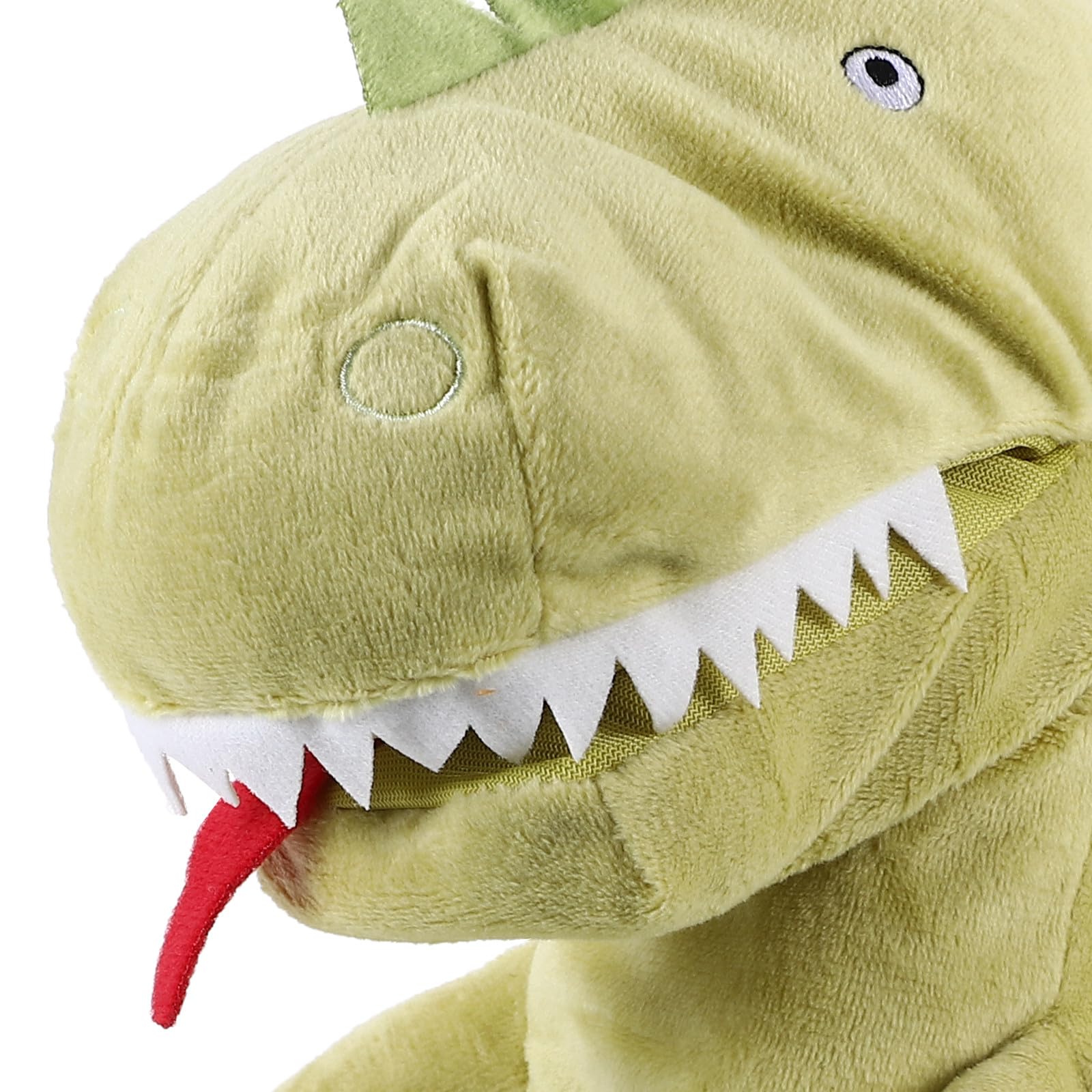 Marioneta de Mano Dinosaurio Verde de Algodón PP para Niños | Juguete Educativo para Educación Temprana y Hogar, Fomenta Creatividad E Imaginación