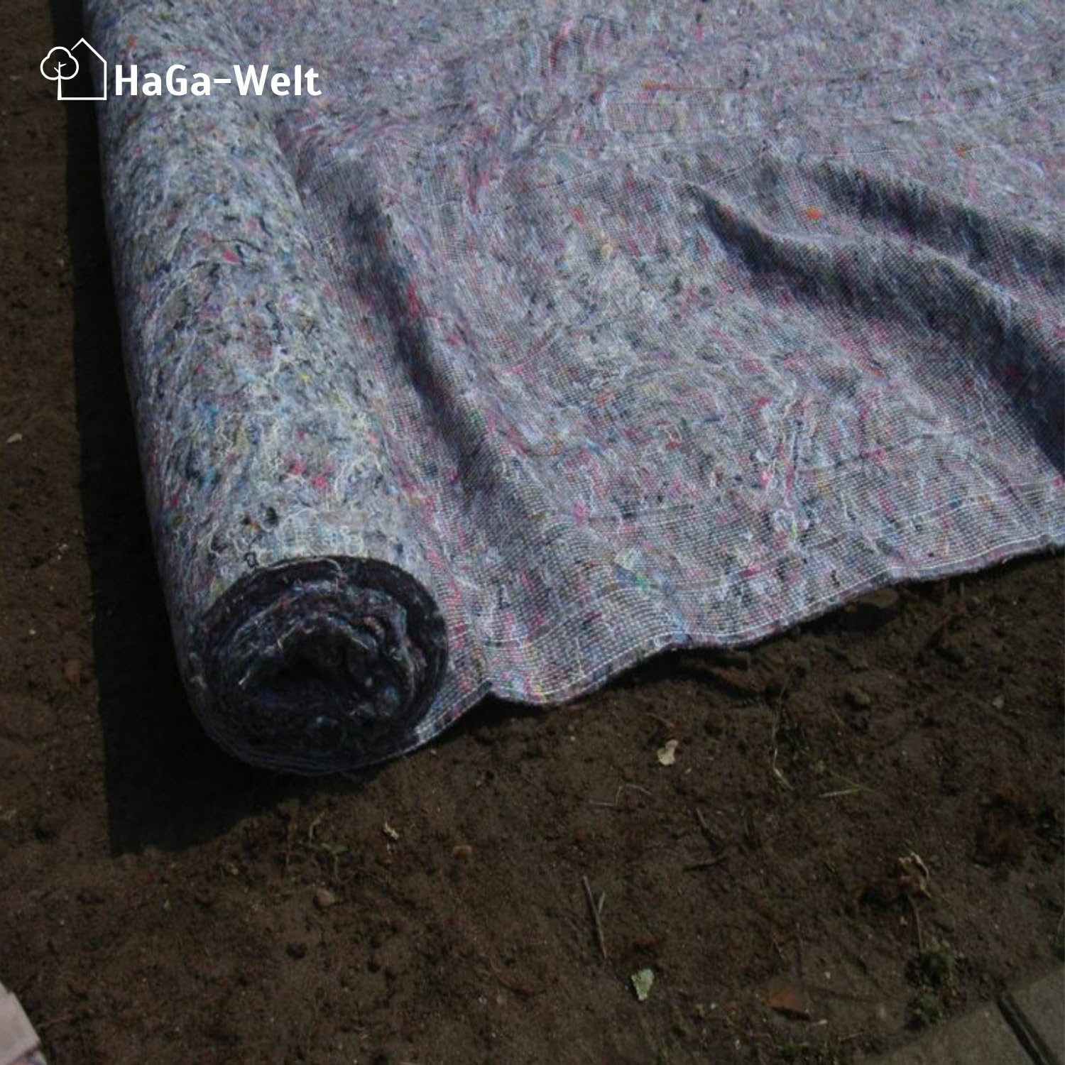 HaGa Mata trawnikowa 1 m x 25 m – biodegradowalna włóknina bawełniana – szybki wzrost z wbudowanymi nasionami trawnika – idealna do ogrodu i mocowania na zboczu – naturalny dywan trawnikowy z