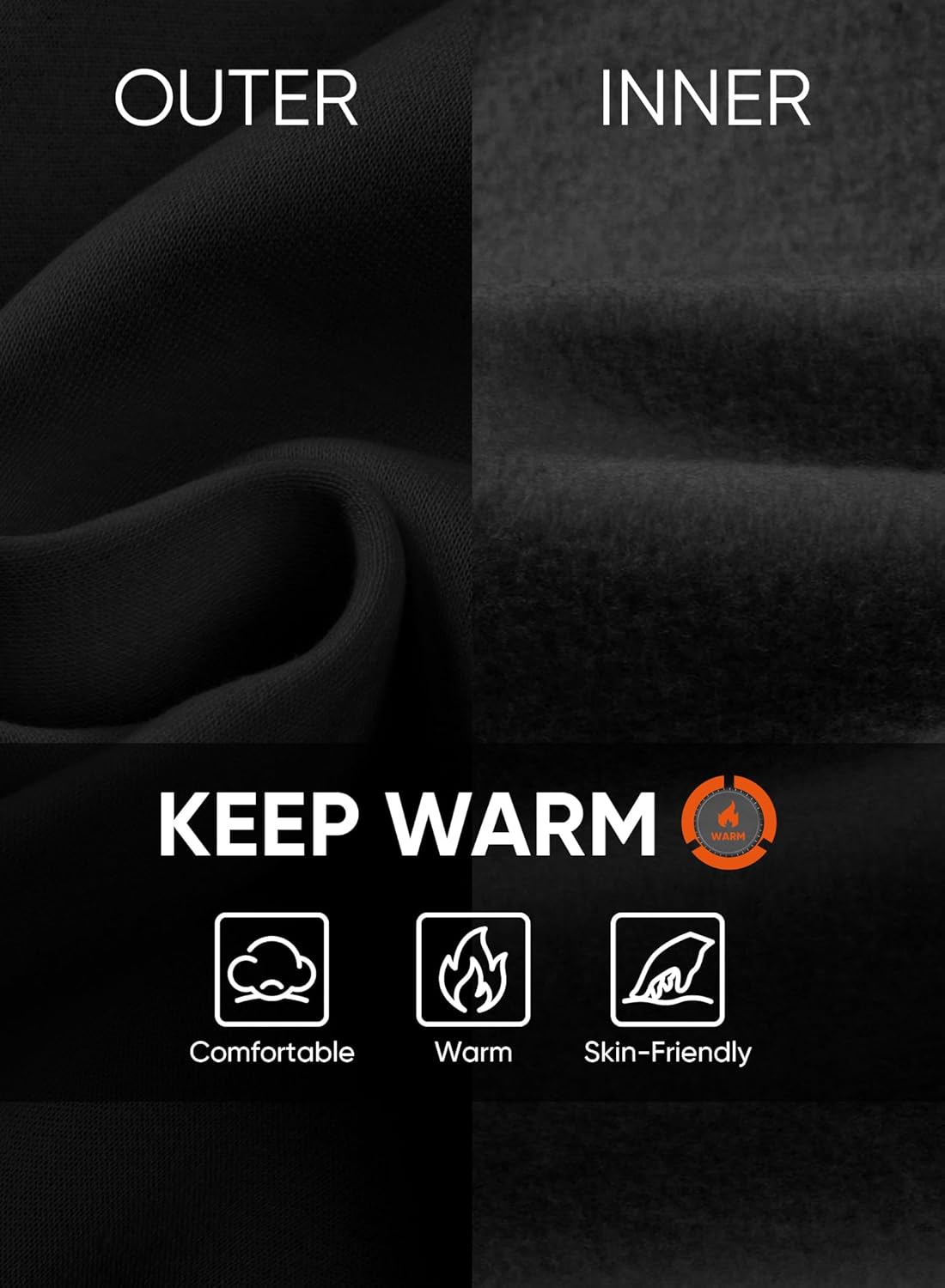 JMIERR Men's Fleece Quarter Zip Pullover Sweater Casual Cotton Fall Winter Family Outfit Warm Mock Neck with Pockets - Image 7