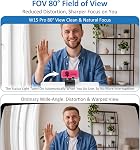 4K Computer Webcam for PC-Sony 1/2.55" Sensor, USB Webcam with Microphone and Light, Work for Meetings, Streaming, etc. Web Camera with AI Auto Focus, Flip, Filter, Tripod, Plug & Play