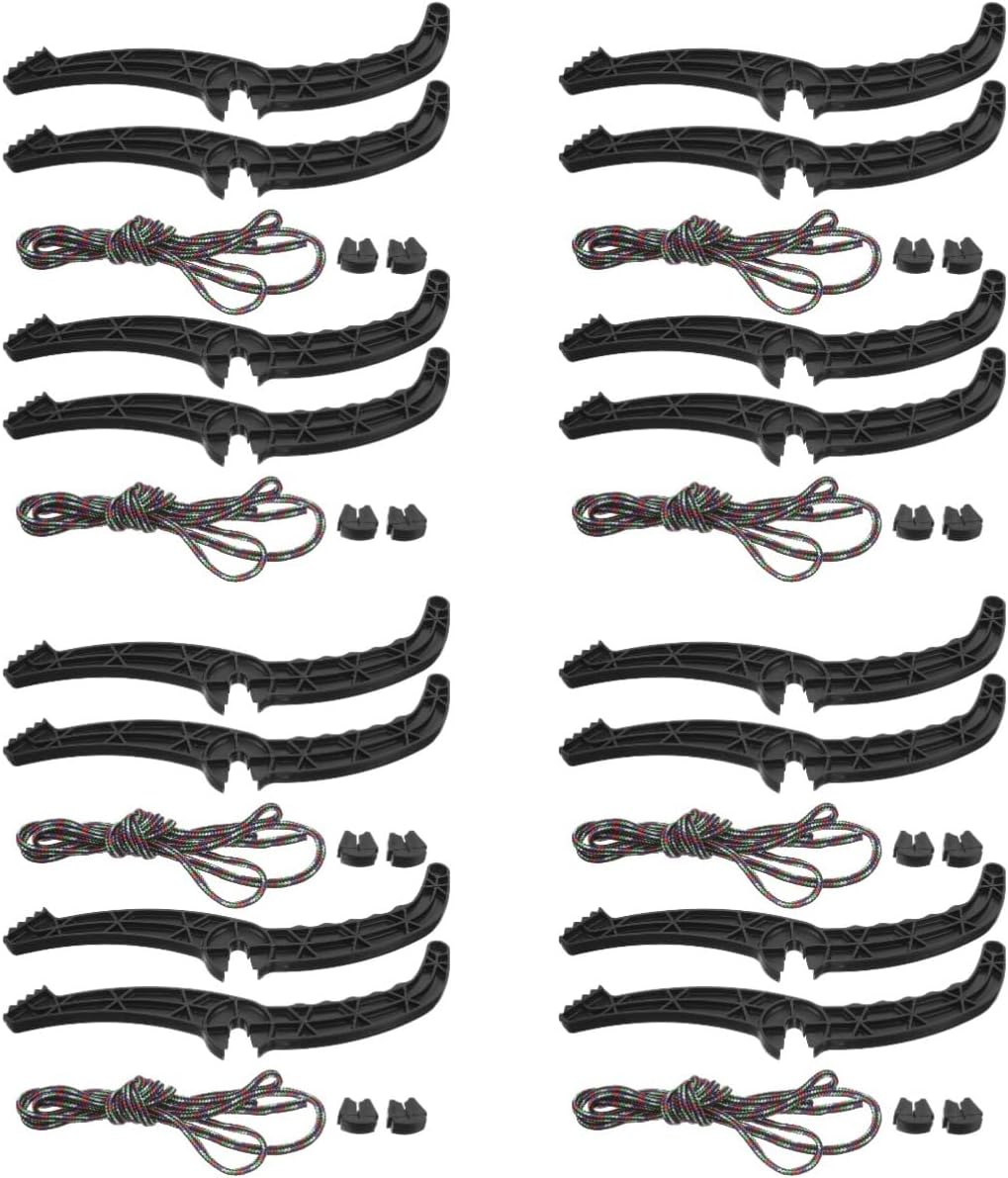 SUPVOX 8sets Plastic Brake Handle for Sleds Ski Board Accessory Easy Replacement for Enhanced Skiing