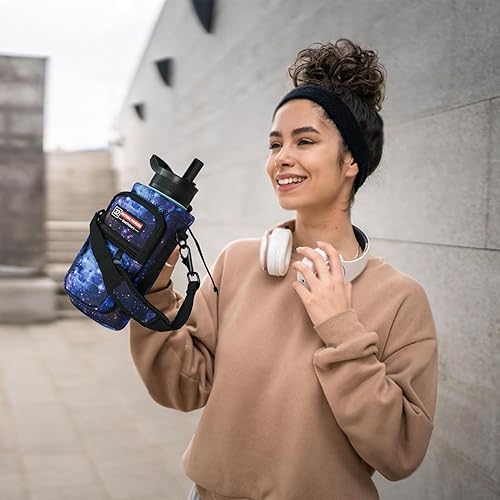 Miniatura 77 de NATURE PIONEOR Water Bottle Holder with Strap,Water Bottle Carrier Bag Sling Sleeve with Adjustable Shoulder Strap & Handle and Large Phone Pocket