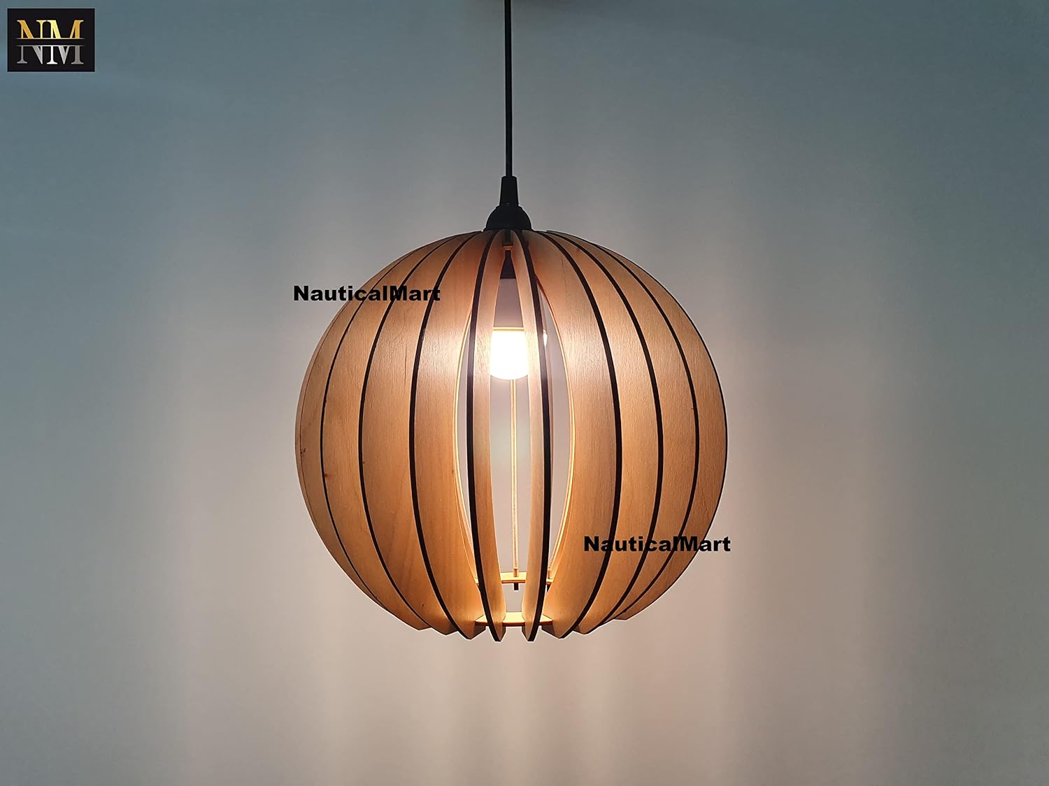 Wood Pendant Light | Pendant Lighting | Modern Wood Chandelier | Hanging Lamp | Mid Century Modern Chandelier | Wooden Lampshade | Dezaart