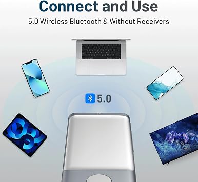 CheerTok Presentation Clicker Pointer for Presentations, Air Mouse with Red Light PowerPoint Clicker for Mac, Windows, iPad OS and Android (Grey)
