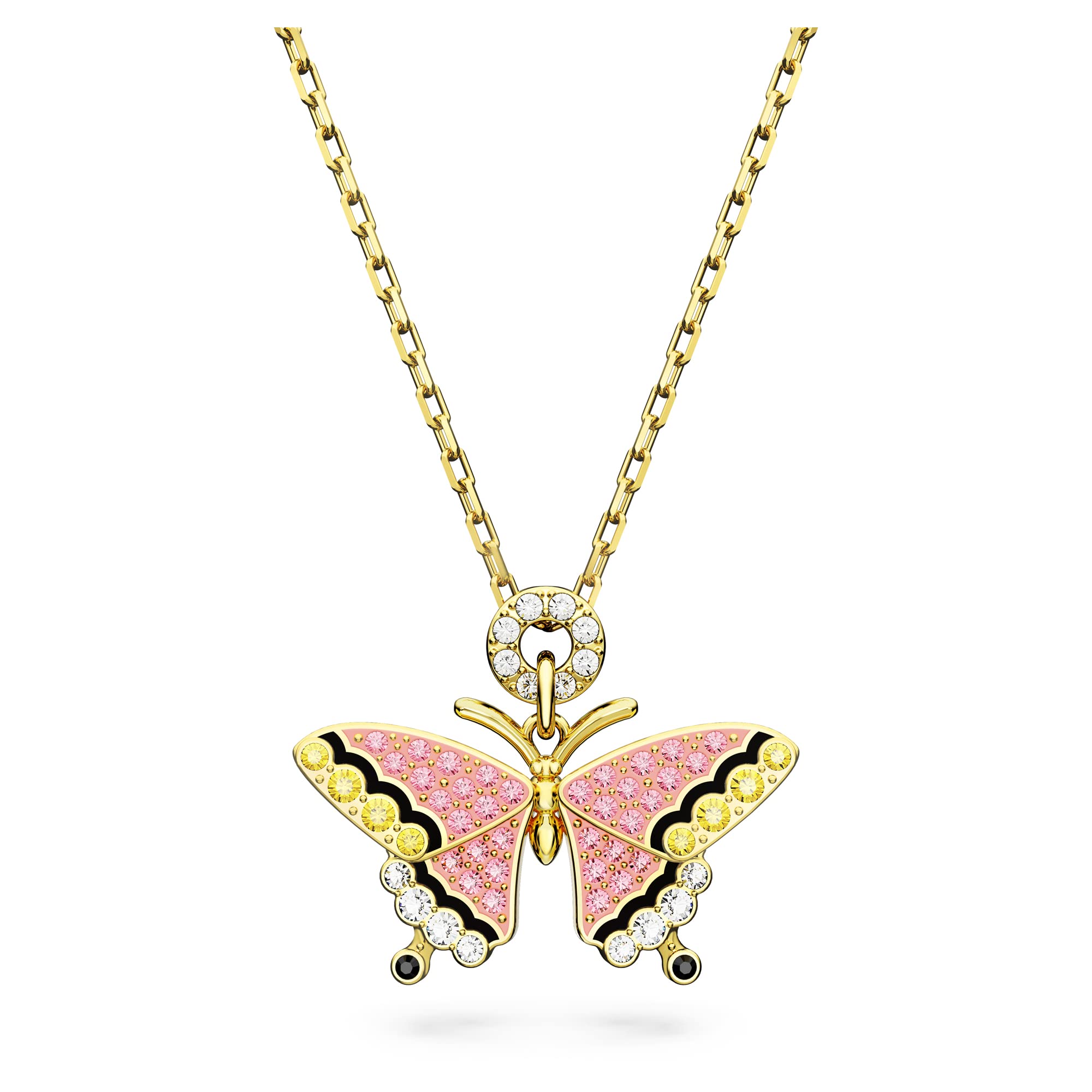 SwarovskiCollar Idyllia para mujer, con Cristales Amarillos, Baño Tono Oro, Colección Idyllia deSwarovski