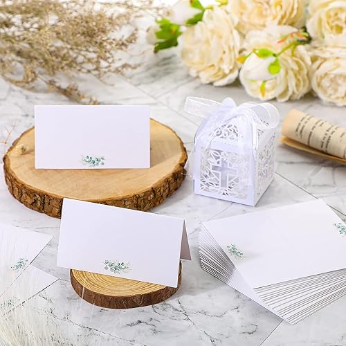 Miniatura 3 de Fumete Paquete de 100 tarjetas de lugar de acuarela para bodas, vegetación, asientos, tienda de campaña, mesa en blanco imprimible, tarjeta de