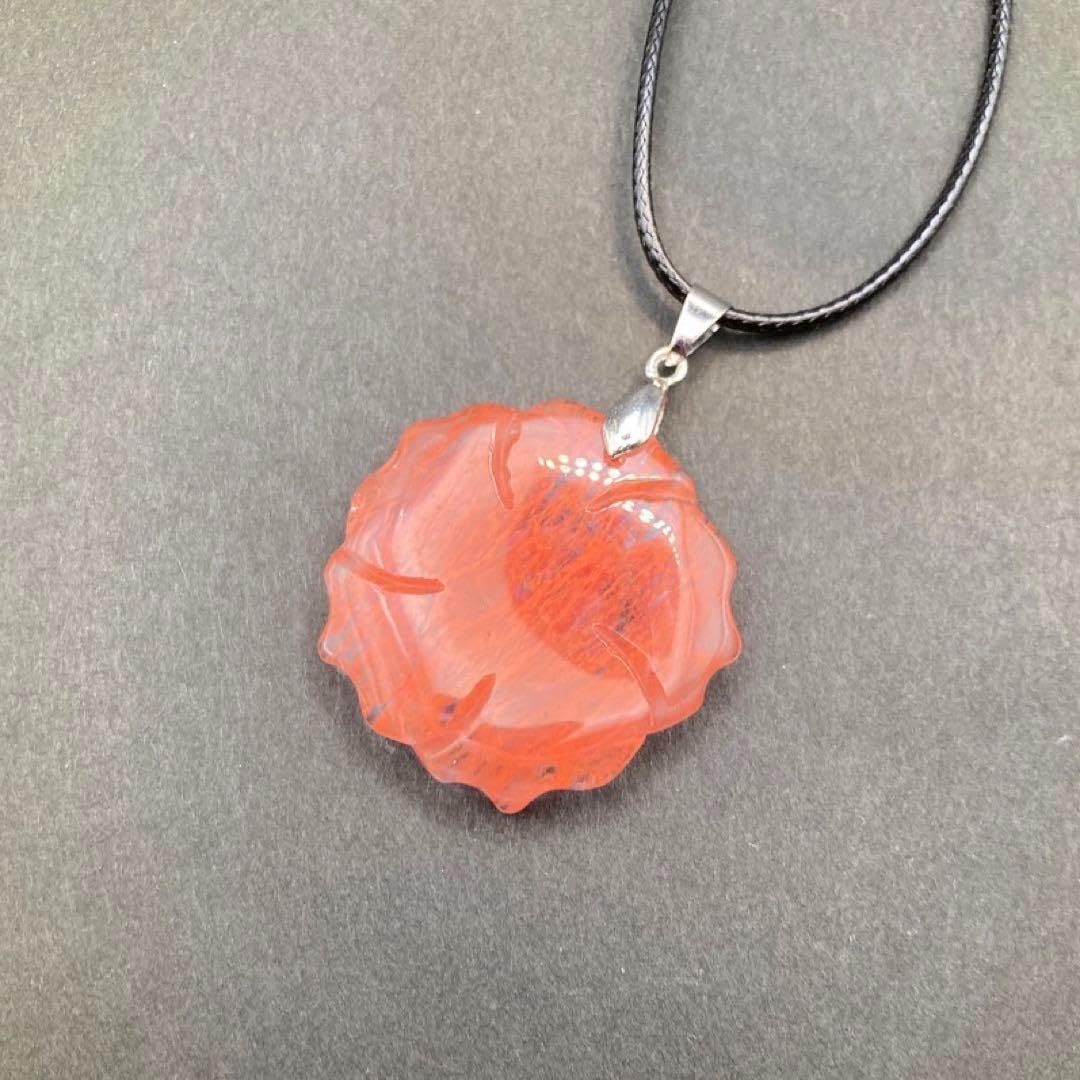 座敷わらしの宿る花飾り霊石ネックレス(チェリークォーツ) 座敷童子 チョウピラコ