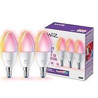WiZ smart E14 LED in confezione da 3-40W, con 16 milioni di colori + sfumature bianche